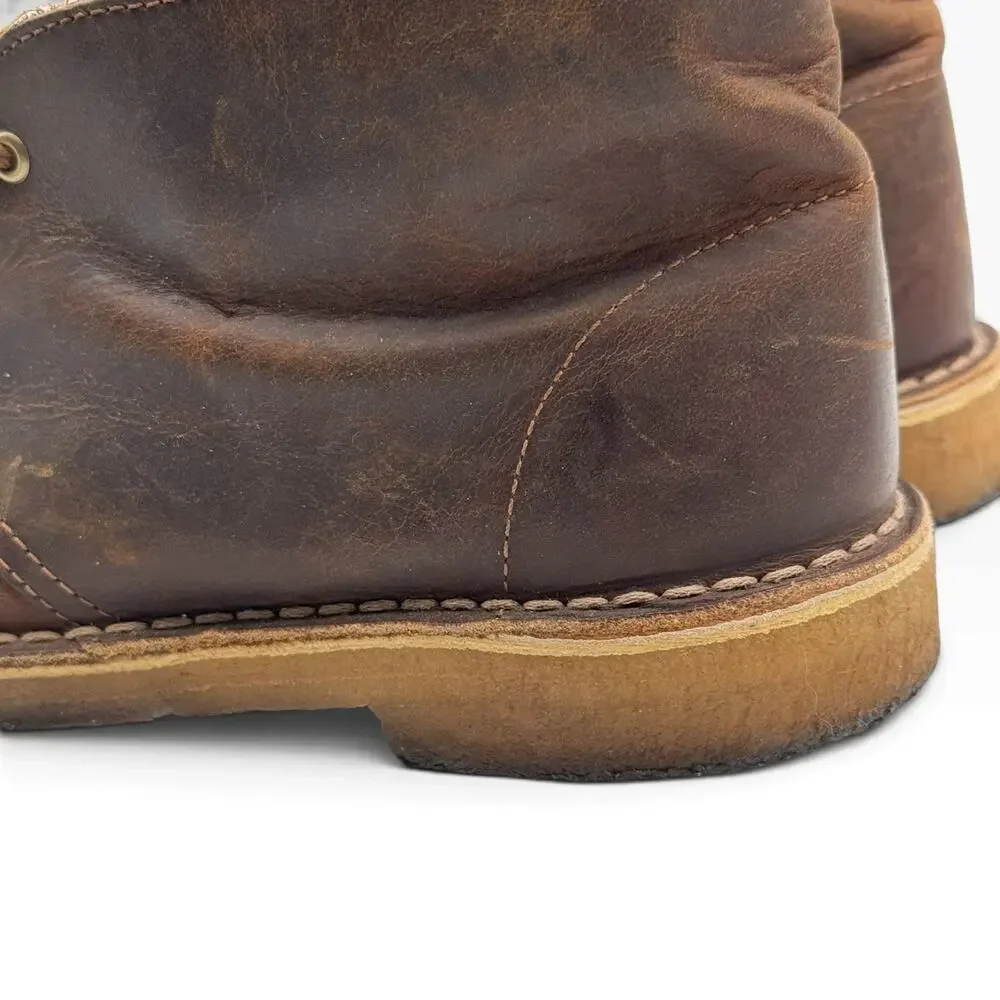 Clarks Originals Desert Boot Mens 10 Beeswax Brown Leather Chukka Crepe Sole